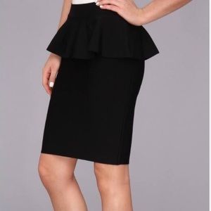 Max azria peplum skirt